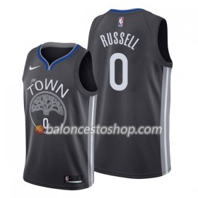 Camiseta Hombre NBA Golden State Warriors Russell 0 2019-20 Nike City Edition Swingman